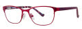 Kensie Girl Patch Raspberry Eyeglasses - Color Image