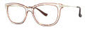 Kensie Ironic Tortoise Edging Eyeglasses - Color Image