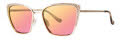Kensie Book It Rose Gold (POLARIZED) Sunglasses - Color Image