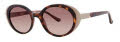 Kensie Oval It Dark Tortoise (POLARIZED) Sunglasses - Color Image