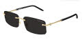 Mont Blanc MB0443S Gold Grey Lens (001) Sunglasses - Color Image