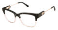 L.A.M.B. LA142 Black / Blush (BLK) Eyeglasses - Color Image
