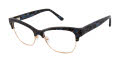 L.A.M.B. LA064 Blue Gold (BLU) Eyeglasses - Color Image