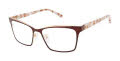 L.A.M.B. LA086 Burgundy (BUR) Eyeglasses - Color Image