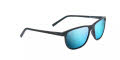 Maui Jim Lele Kawa-811 Dark Navy Stripe / Blue Hawaii Mirror PolarizedPlus2 Lens (B811-03S) Sunglasses - Color Image