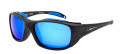 Rec Specs Liberty Sport Navigator H2O Matte Black / Aqua Mirror Lenses (205) Sunglasses - Color Image