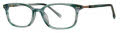 Lilly Pulitzer Gabbi Teal Horn Eyeglasses - Color Image