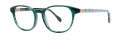 Lilly Pulitzer Perri Teal Colorful Caravan Eyeglasses - Color Image