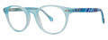Lilly Pulitzer Girls Carlton Mini Blue Eyeglasses - Color Image