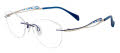 Line Art XL 2175 Navy Eyeglasses - Color Image