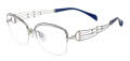 Line Art XL 2184 Blue Eyeglasses - Color Image