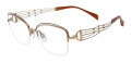 Line Art XL 2184 Brown Eyeglasses - Color Image