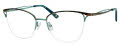 Liz Claiborne L 473 Havana Teal (YAP) Eyeglasses - Color Image