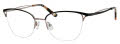Liz Claiborne L 473 Matte Black Gold Copper (1UV) Eyeglasses - Color Image