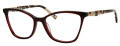 Liz Claiborne L 474 Burgundy Crystal (YKZ) Eyeglasses - Color Image