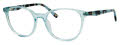 Liz Claiborne L 475 Turquoise Crystal (2Z2) Eyeglasses - Color Image