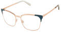 Lulu Guinness L234 Blue Rose Gold (BLU) Eyeglasses - Color Image