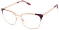 Lulu Guinness L234 Plum Rose Gold (PLU) Eyeglasses - Color Image
