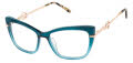 Lulu Guinness L251 Teal (TEA) Eyeglasses - Color Image