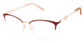 Lulu Guinness L255 Burgundy (BUR) Eyeglasses - Color Image