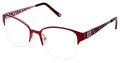 Lulu Guinness L752 Burgundy / Rose (BUR) Eyeglasses - Color Image