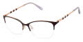 Lulu Guinness L957 Eggplant (EGG) Eyeglasses - Color Image