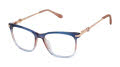 Lulu Guinness L960 Blue/Rose (BLU) Eyeglasses - Color Image