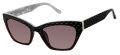 Lulu Guinness L191 Black / Red (BLK) Sunglasses - Color Image