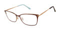 Lulu Guinness L215 Brown Gold (BRN) Eyeglasses - Color Image