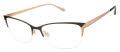Lulu Guinness L230 Black Rose Gold (BLK) Eyeglasses - Color Image