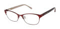 Lulu Guinness L308 Burgundy (BUR) Eyeglasses - Color Image