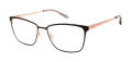 Lulu Guinness L793 Black / Rose Gold (BLK) Eyeglasses - Color Image