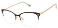 Lulu Guinness L799 Black Rose Gold (BLK) Eyeglasses - Color Image