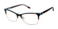 Lulu Guinness L214 Tortoise Blue (TOB) Eyeglasses - Color Image