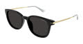 Mont Blanc MB0304SA Black / Gold - Size 55 (001) Sunglasses - Color Image