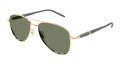 Mont Blanc MB0345S Gold - Grey /  Green Lens (004) Sunglasses - Color Image
