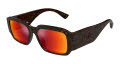 Maui Jim Kupale Shiny Dark Havana with Hawaii Lava Lens Maui Pure Full Mirror (RM639-10) Sunglasses - Color Image