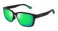 Maui Jim Lehiwa AF Matte Black with Maui Green Lens Maui Pure Full Mirror (GM648-02) Sunglasses - Color Image