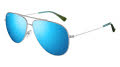 Maui Jim Hauoli Shiny Silver w/Blue & Green/Blue Hawaii (B665-17B) Sunglasses - Color Image