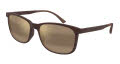 Maui Jim Hulili Matte Brown with HCL Bronze Lens Glass BI Gradient  (H672-01) Sunglasses - Color Image