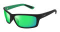 Maui Jim Kanaio Coast-766 Matte Black/Green / MAUIGreen (GM766-02) Sunglasses - Color Image