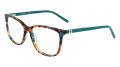 Marchon M-5015 Tortoise With Teal (340) Eyeglasses - Color Image