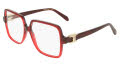 Salvatore Ferragamo SF3058 Transparent Dark Red Gradient (615) Eyeglasses - Color Image