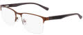 Marchon M-2037 Matte Brown (201) Eyeglasses - Color Image