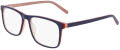 Marchon M-3030 Navy / Red / Sand Crystal Laminate (419) Eyeglasses - Color Image
