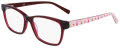 Marchon M-5023 Crystal Red / Pink Mosaic (630) Eyeglasses - Color Image