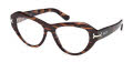 Emilio Pucci EP5263 Havana/Monocolor / Shiny Pale Gold (056) Eyeglasses - Color Image