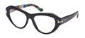 Emilio Pucci EP5263 Shiny Black / Black/Texture (005) Eyeglasses - Color Image