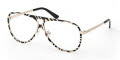 Emilio Pucci EP5267 Black/Texture / Shiny Pale Gold (005) Eyeglasses - Color Image