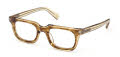 Ermenegildo Zegna EZ5328 Light Brown/Striped (047) Eyeglasses - Color Image